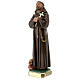 Statua San Francesco D'Assisi gesso 30 cm dipinta a mano Barsanti s3