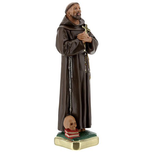 Figura Święty Franciszek z Asyżu gips 30 cm malowany ręcznie Barsanti 5