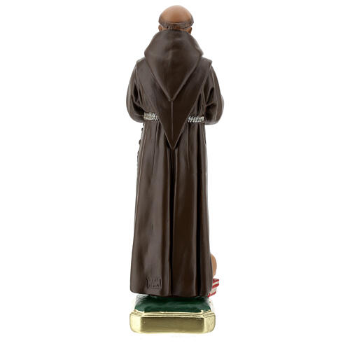 Figura Święty Franciszek z Asyżu gips 30 cm malowany ręcznie Barsanti 6