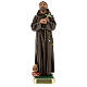 Figura Święty Franciszek z Asyżu gips 30 cm malowany ręcznie Barsanti s1