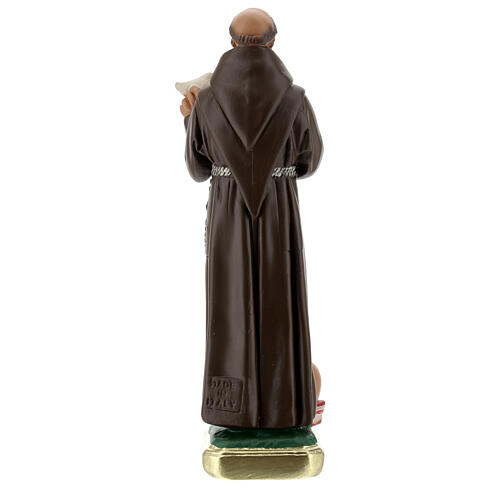 St. Francis of Assisi with dove plaster statue 20 cm hand painted Arte Barsanti 4