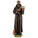 St. Francis of Assisi with dove plaster statue 20 cm hand painted Arte Barsanti s1