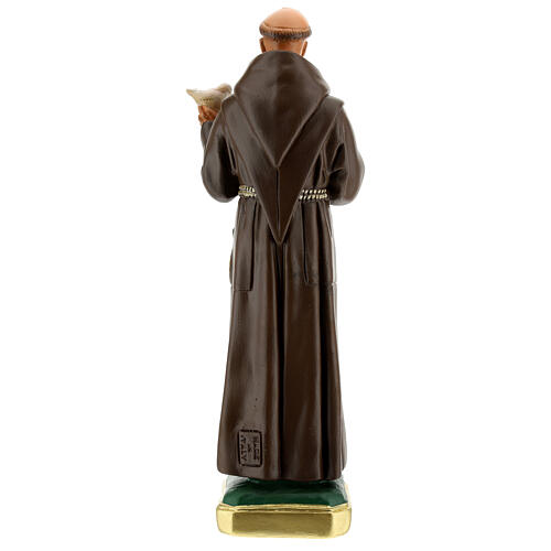 Statue des Heiligen Franziskus von Assisi mit Taube, 30 cm, Gips, Arte Barsanti 5