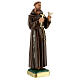 St Francis of Assisi statue with dove h 12 in plaster Arte Barsanti s4