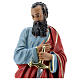 St Paul statue, 30 cm hand painted plaster Arte Barsanti s2