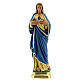 Statue Maria Unbeflecktes Herz, 20 cm, handbemaltes Gips, Arte Barsanti s1