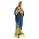 Sacred Heart of Mary hand painted plaster statue Arte Barsanti 20 cm s3