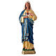 Sacred Heart of Mary hand painted plaster statue Arte Barsanti 40 cm s1
