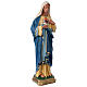 Sacred Heart of Mary hand painted plaster statue Arte Barsanti 40 cm s4