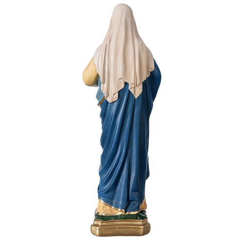Imagem gesso pintada à mão Sagrado Coração de Maria 40 cm Arte Barsanti 5
