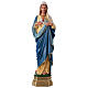 Sacred Heart of Mary hand painted plaster statue Arte Barsanti 50 cm s1