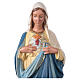 Sacred Heart of Mary hand painted plaster statue Arte Barsanti 50 cm s2