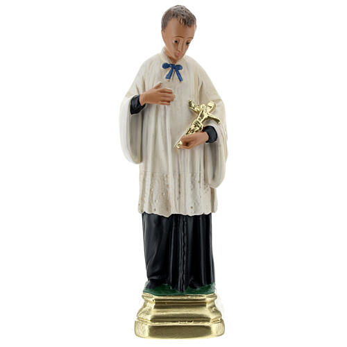 Saint Louis de Gonzague statue plâtre 20 cm Arte Barsanti 1