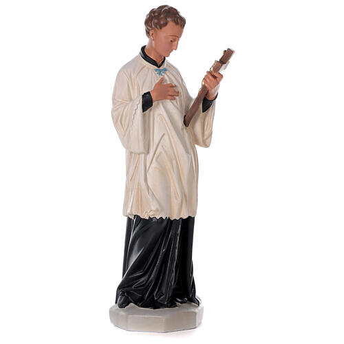 San Luís Gonzaga estatua pintada a mano yeso 80 cm Arte Barsanti 4