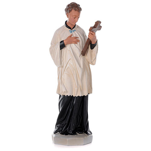 Saint Louis de Gonzague statue peinte main plâtre 80 cm Arte Barsanti 1