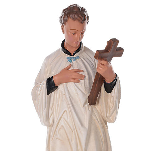 San Luigi Gonzaga statua dipinta a mano gesso 80 cm Arte Barsanti 2