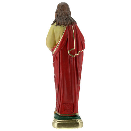 Estatua Sagrado Corazón Jesús 20 cm yeso pintado a mano Barsanti 5