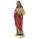 Sacred Heart of Jesus statue, 20 cm in hand painted plaster Barsanti s3