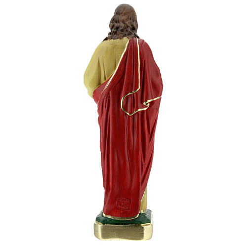Estatua Sagrado Corazón Jesús 30 cm yeso pintada a mano Barsanti 5