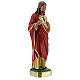 Estatua Sagrado Corazón Jesús 30 cm yeso pintada a mano Barsanti s4