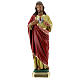 Sacred Heart of Jesus hands to chest plaster statue 40 cm Arte Barsanti s1