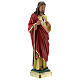 Sagrado Corazón Jesús estatua yeso 40 cm pintado a mano Barsanti s5