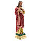 Sagrado Corazón Jesús manos en el pecho 50 cm estatua yeso Barsanti s5