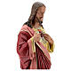 Sacré-Coeur de Jésus mains à la poitrine 50 cm statue plâtre Barsanti s4