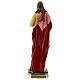 Sagrado Corazón Jesús 60 cm manos en el pecho estatua yeso Barsanti s6