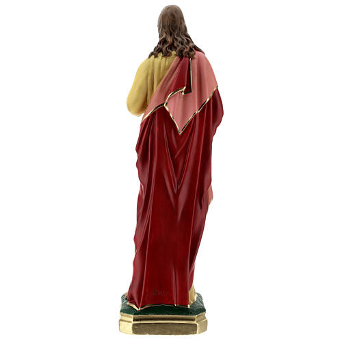 Święte Serce Jezusa 60 cm dłonie przy klatce piersiowej figura gipsowa Barsanti 6