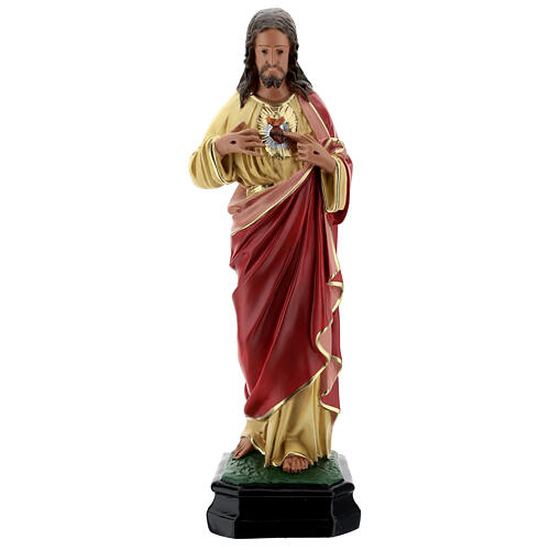 Sacred Heart of Jesus resin statue 60 cm hand painted Arte Barsanti 1