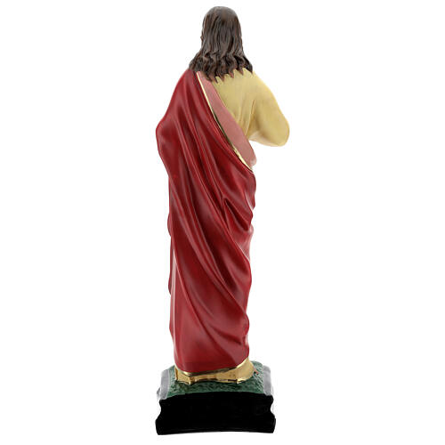 Sacré-Coeur Jésus 60 cm résine peinte à la main Arte Barsanti 6