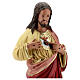 Sagrado Coração de Jesus imagem resina pintada à mão Arte Barsanti 60 cm s2