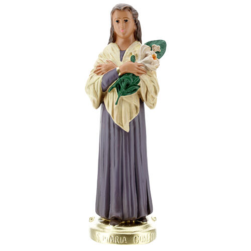 Statue aus Gips Heilige Maria Goretti von Arte Barsanti, 30 cm 1