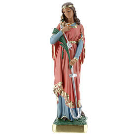 Statue Sainte Philomène 30 cm plâtre peinte main Barsanti