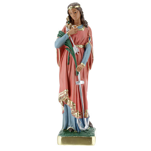Statua Santa Filomena 30 cm gesso dipinta a mano Barsanti 1