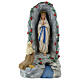 Cueva de Lourdes estatua yeso 20 cm pintada a mano Barsanti s1