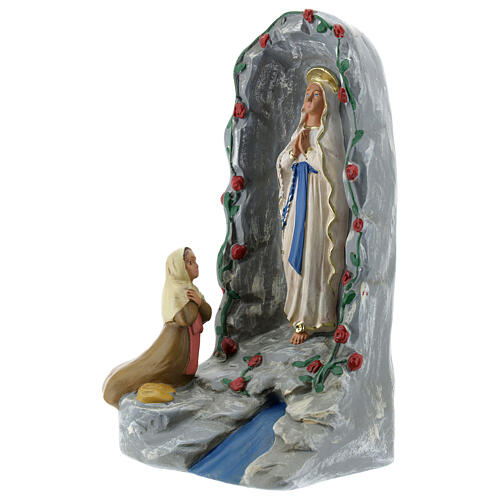 Grota Lourdes figura gipsowa 20 cm malowana ręcznie Barsanti 3
