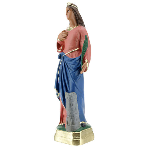 Statue aus Gips Heilige Barbara von Arte Barsanti, 30 cm 2