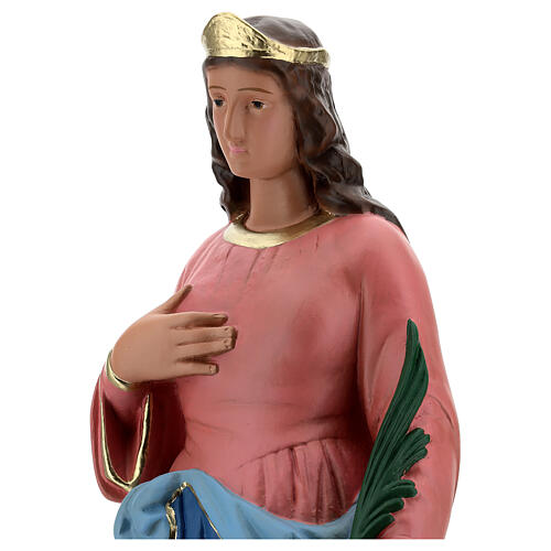 Santa Bárbara estatua yeso 60 cm pintada a mano Barsanti 2