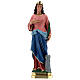 Santa Bárbara estatua yeso 60 cm pintada a mano Barsanti s1