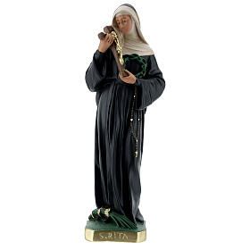 Statue Sainte Rita de Cascia 40 cm plâtre peint main Barsanti