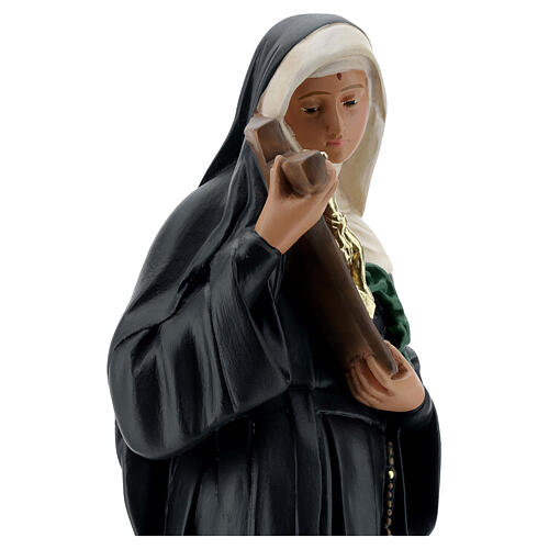 Statue Sainte Rita de Cascia 40 cm plâtre peint main Barsanti 4
