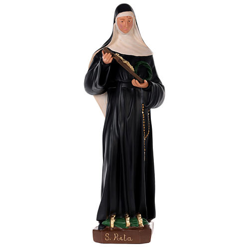 Statue Heilige Rita von Cascia, Gips, 80 cm, handbemalt, von Arte Barsanti 1