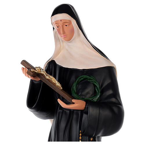 Statue Heilige Rita von Cascia, Gips, 80 cm, handbemalt, von Arte Barsanti 2