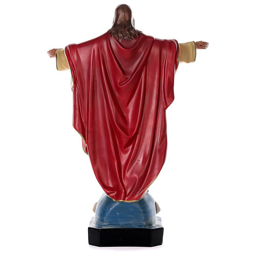 Statua Sacro Cuore Gesù 80 cm resina dipinta a mano Arte Barsanti 6