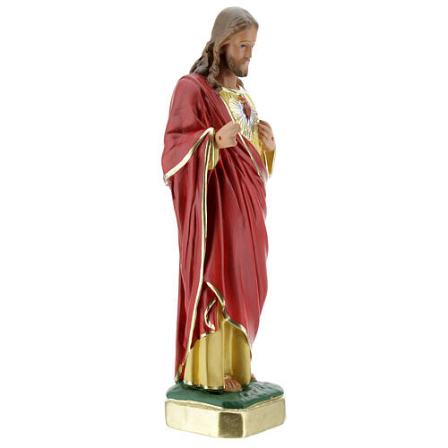 Statue aus Gips Heiligstes Herz Jesus von Arte Barsanti, 30 cm 4