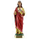 Statue aus Gips Heiligstes Herz Jesus von Arte Barsanti, 30 cm s1