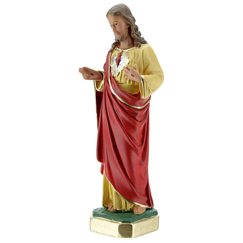 Sagrado Corazón Jesús que bendice yeso 30 cm Arte Barsanti 3