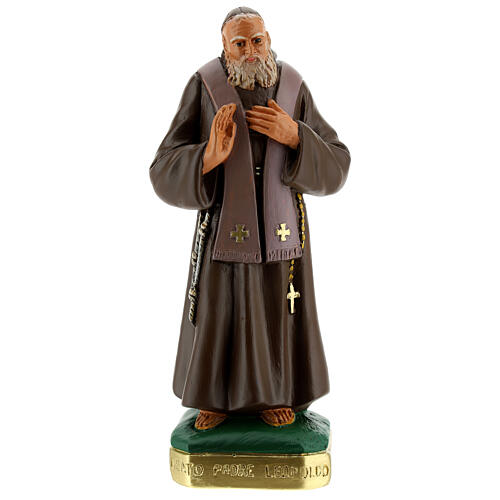 St. Leopold hand painted plaster statue Arte Barsanti 30 cm 1